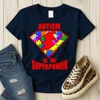 Autism Is My Superpower Superheo Women's T-Shirt thumb 3