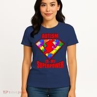 Autism Is My Superpower Superheo Women's T-Shirt thumb 4
