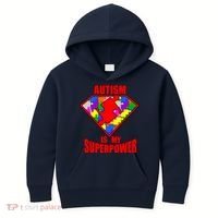 Autism Is My Superpower Superheo Kids Hoodie thumb 0