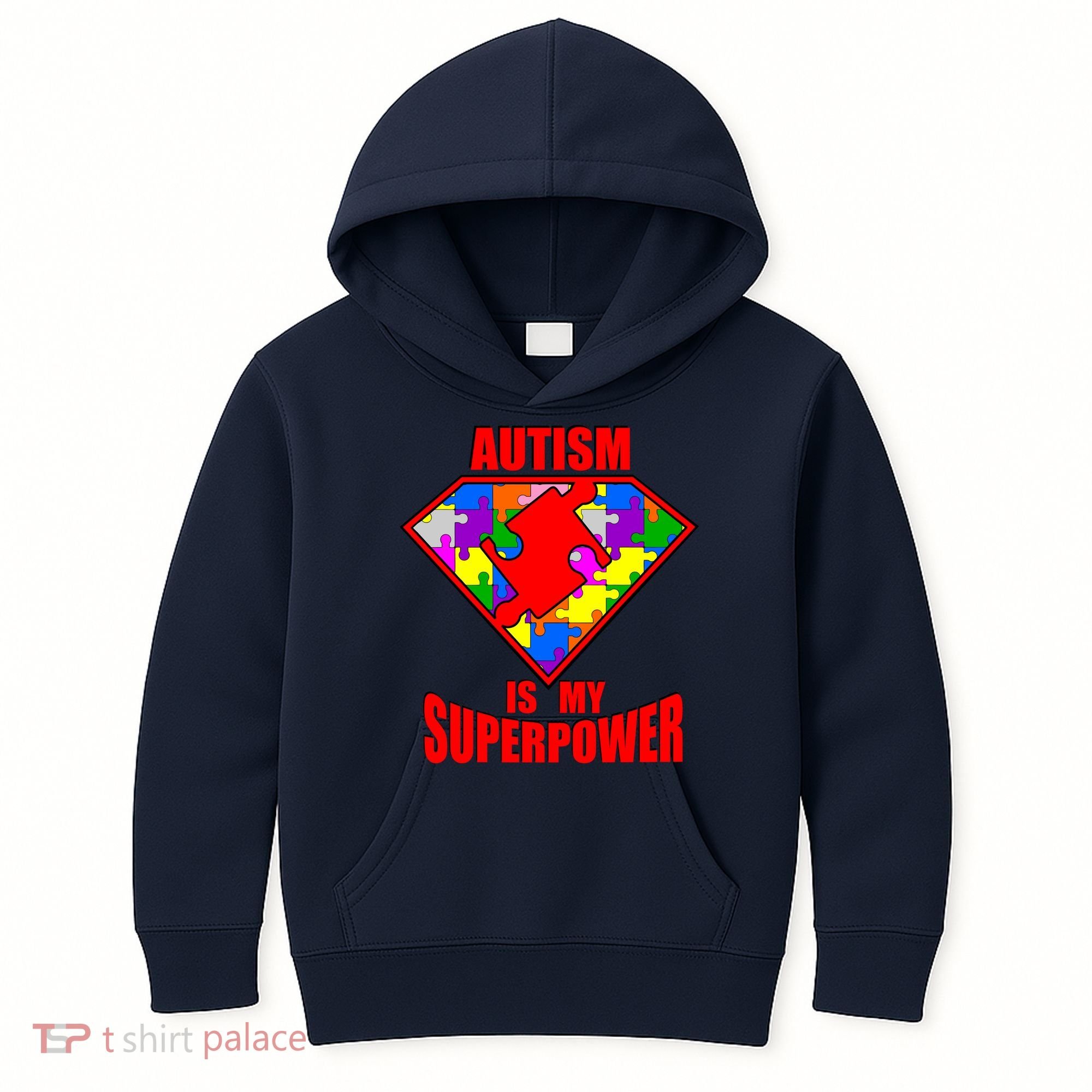 Autism Is My Superpower Superheo Kids Hoodie
