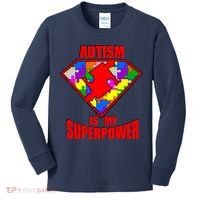 Autism Is My Superpower Superheo Kids Long Sleeve Shirt thumb 0