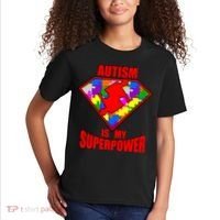 Autism Is My Superpower Superheo Kids T-Shirt thumb 2