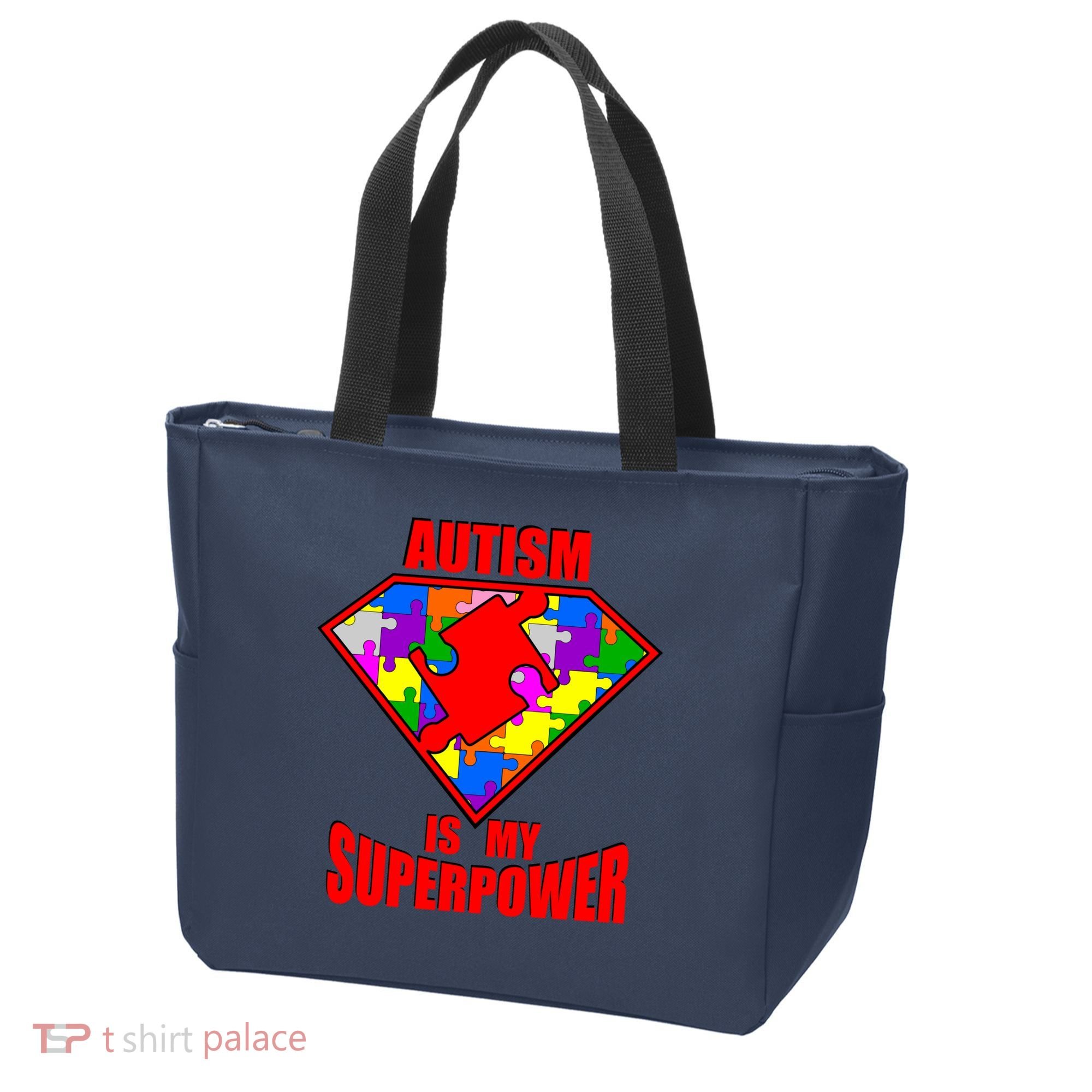 Autism Is My Superpower Superheo Tote Bag
