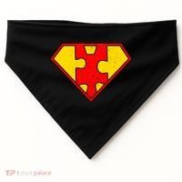 Autism Is My Superpower! Superhero USA-Made Doggie Bandana thumb 0