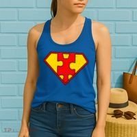 Autism Is My Superpower! Superhero Women's Tank Top thumb 2