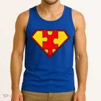 Autism Is My Superpower! Superhero Tank Top thumb 3
