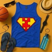 Autism Is My Superpower! Superhero Tank Top thumb 4