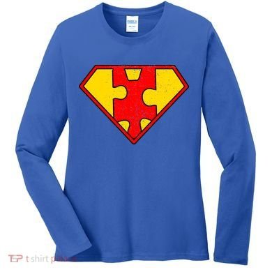 Autism Is My Superpower! Superhero Women's Long Sleeve Shirt