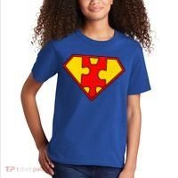 Autism Is My Superpower! Superhero Kids T-Shirt thumb 2