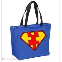 Autism Is My Superpower! Superhero Tote Bag thumb 2