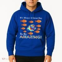 Autism It's Always A Great Day To Be Amazing Hoodie thumb 2