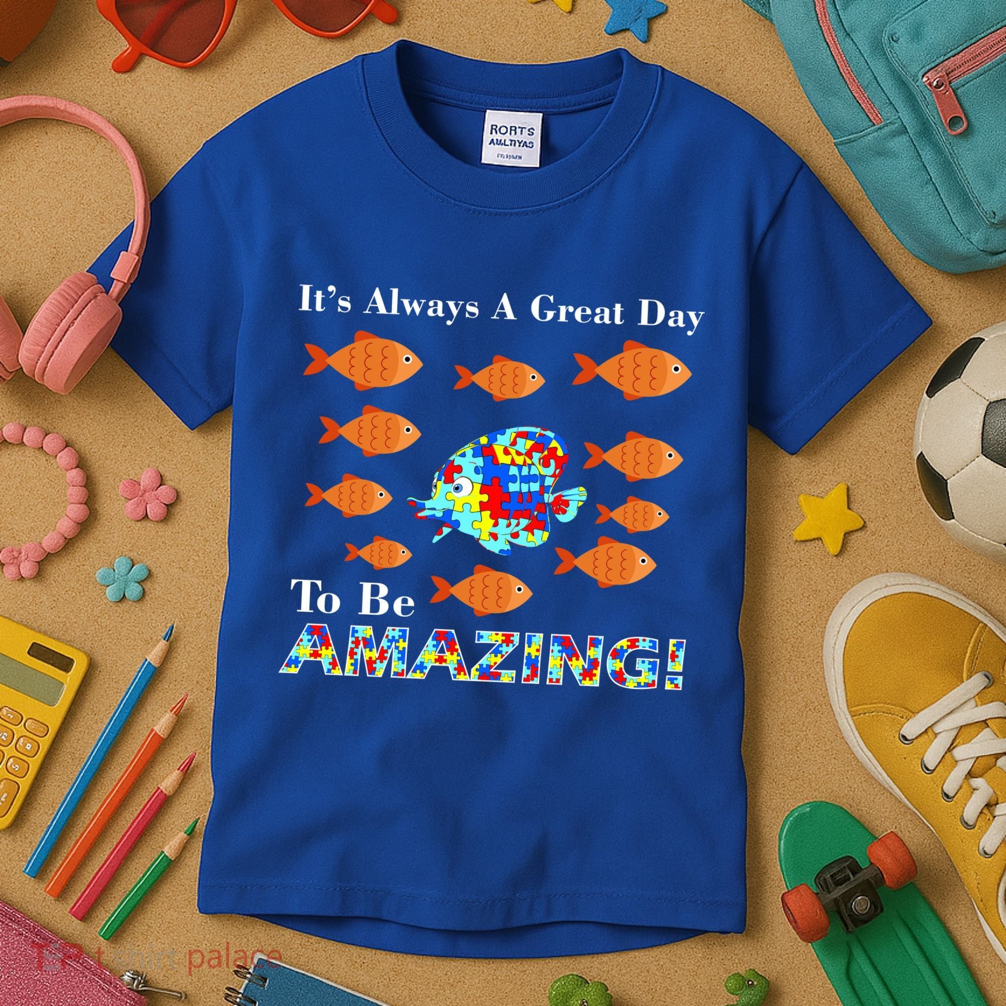 Autism It's Always A Great Day To Be Amazing Kids T-Shirt