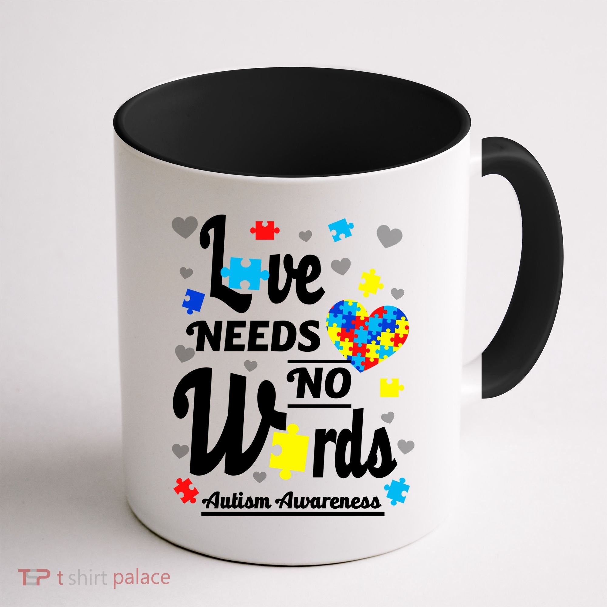 Autism Love Needs No Words Coffee Mug