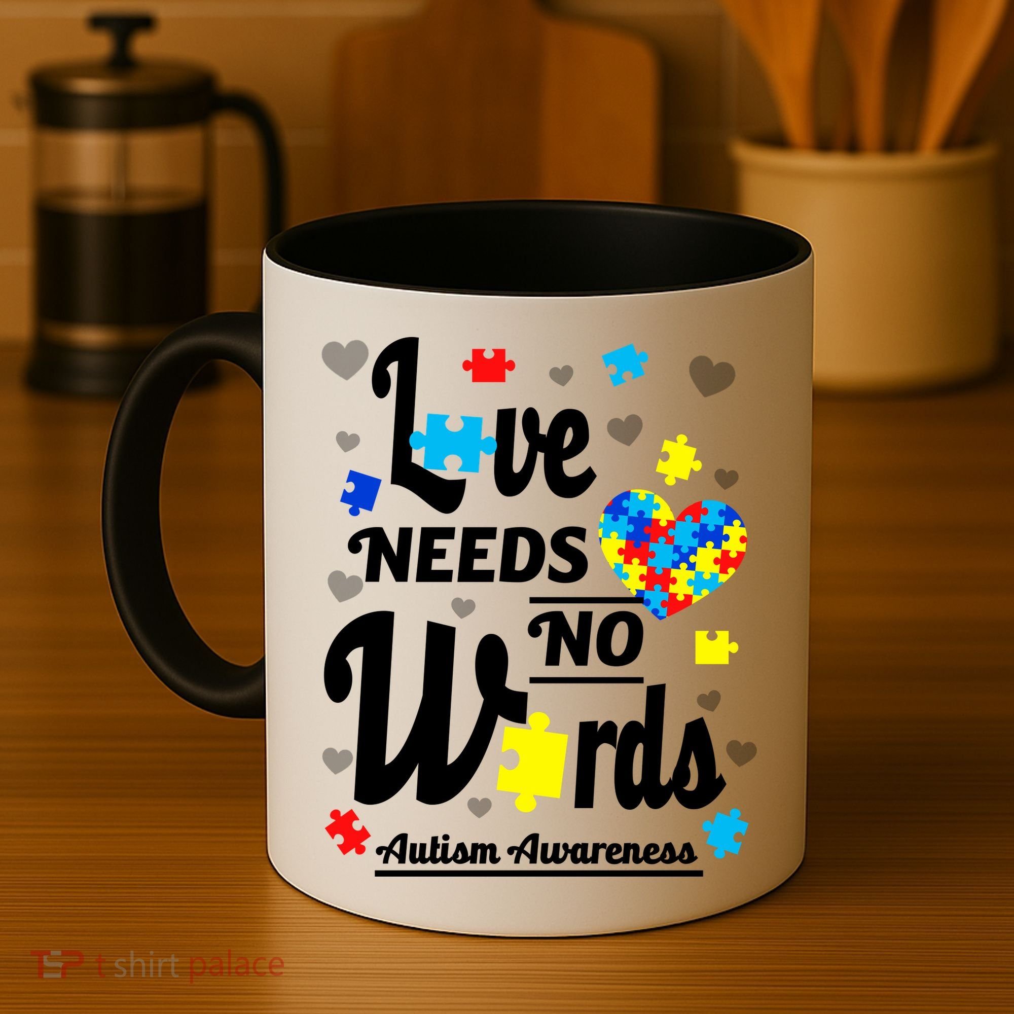 Autism Love Needs No Words Coffee Mug