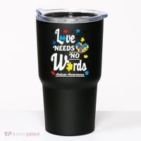 Autism Love Needs No Words Tumbler thumb 0