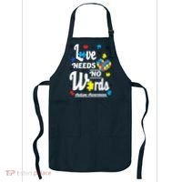 Autism Love Needs No Words Apron thumb 0