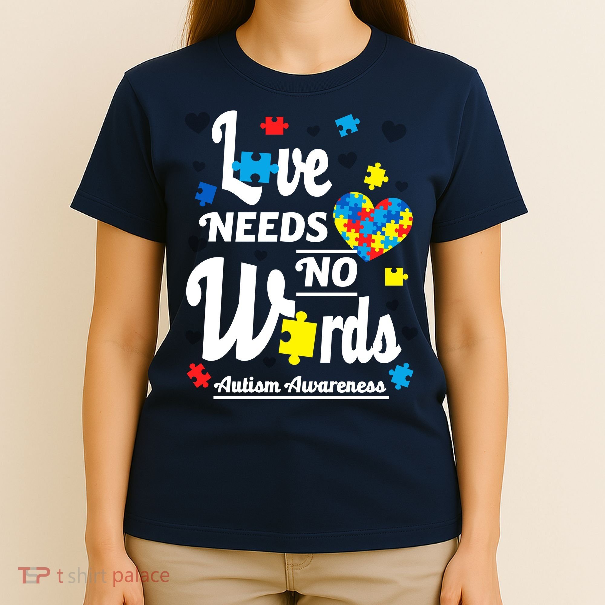 Autism Love Needs No Words T-Shirt