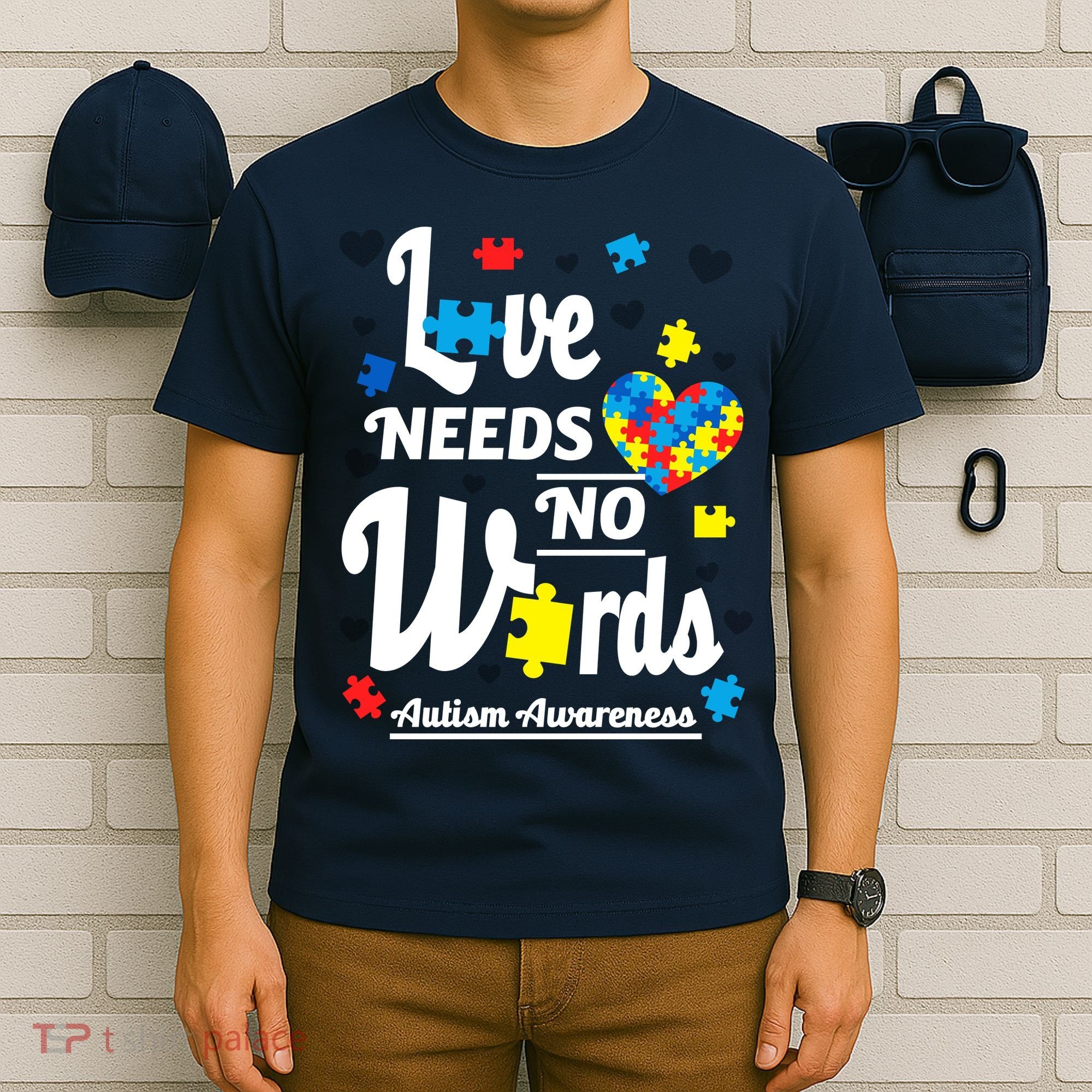 Autism Love Needs No Words T-Shirt