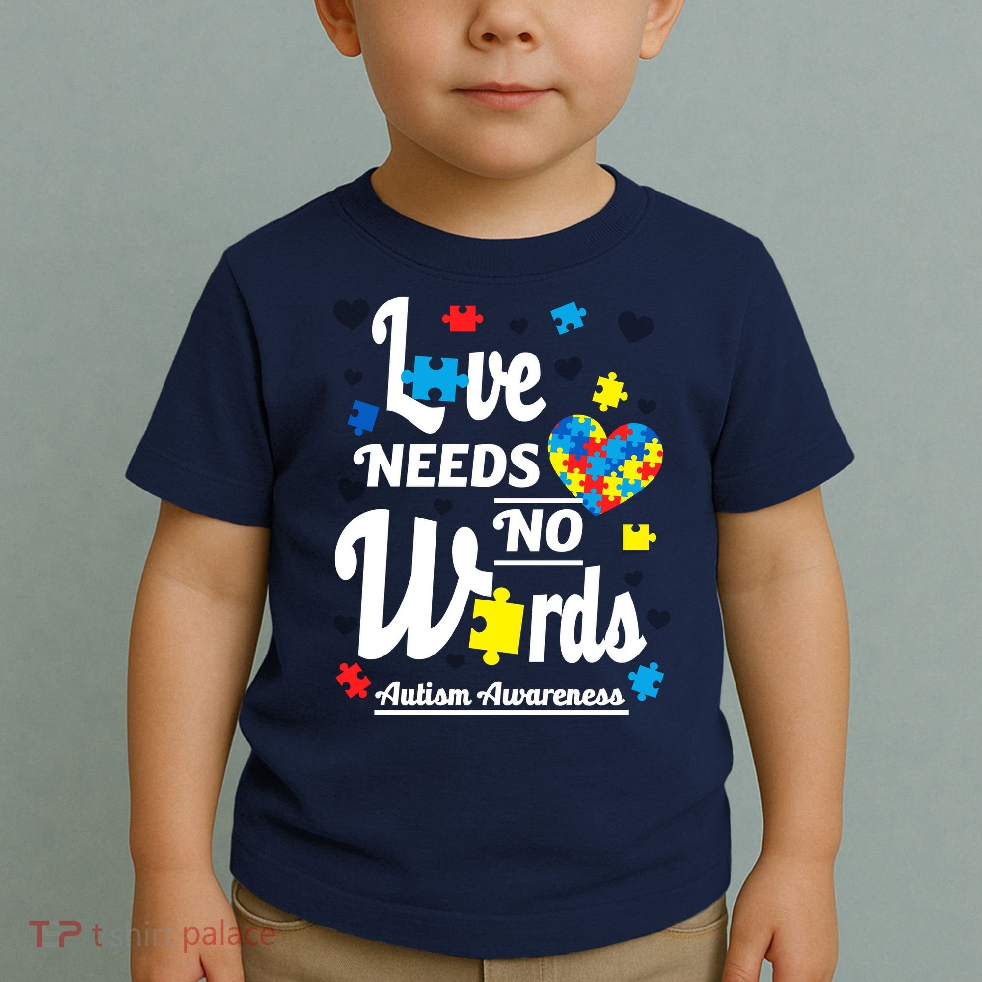 Autism Love Needs No Words Toddler T-Shirt