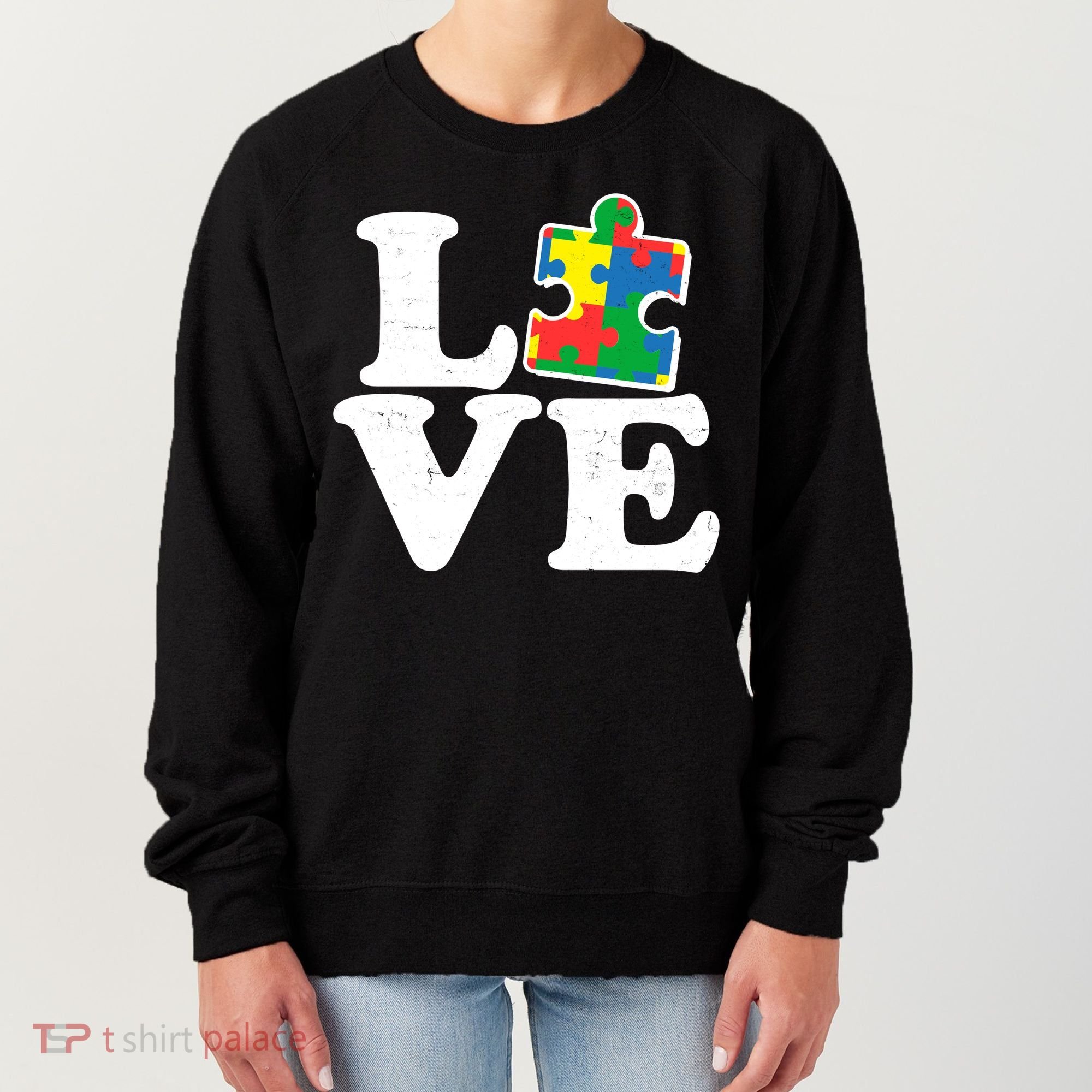 Autism Love Puzzle Piece Women's Sweatshirt