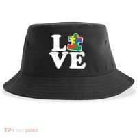 Autism Love Puzzle Piece Sustainable Bucket Hat thumb 0