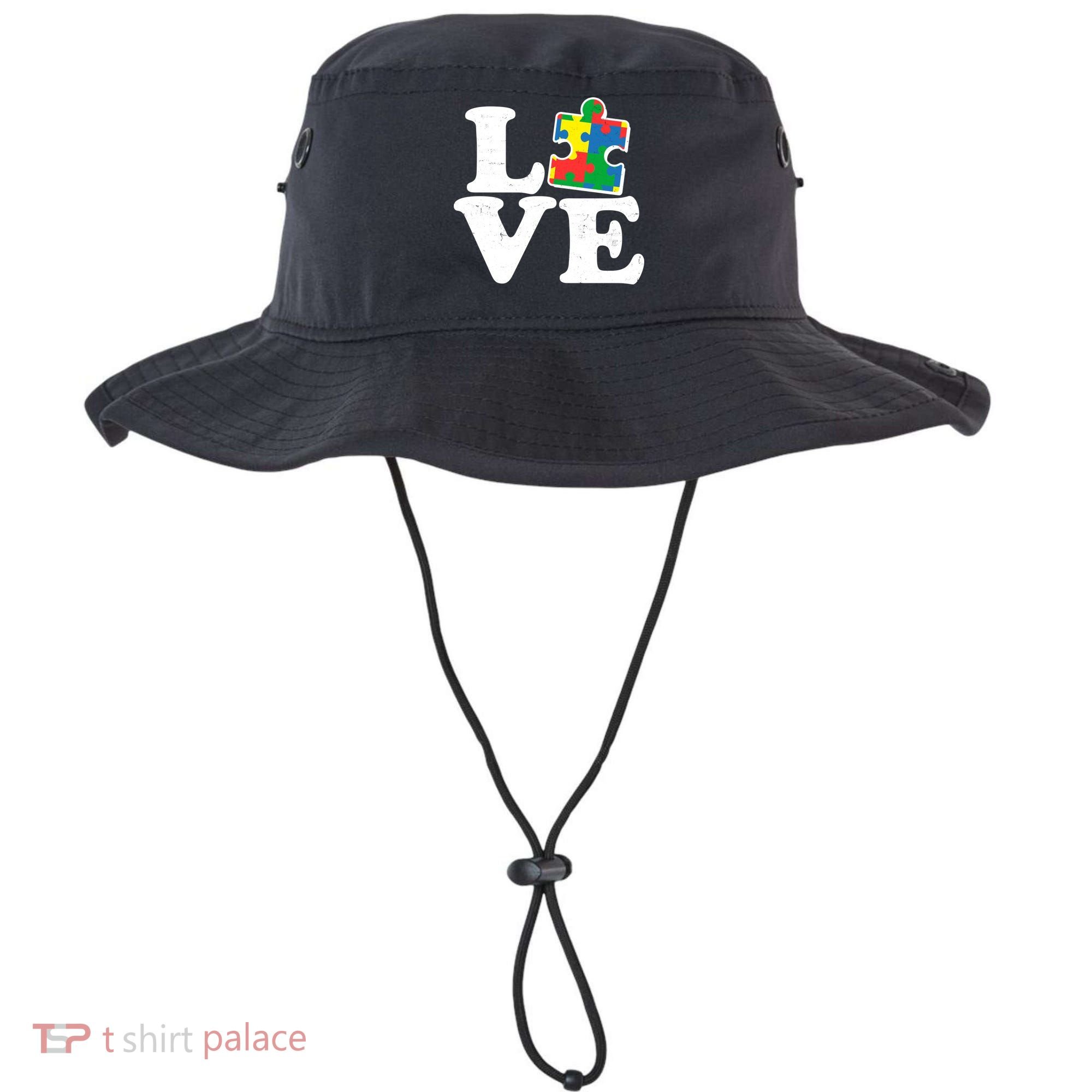 Autism Love Puzzle Piece Bucket Hat