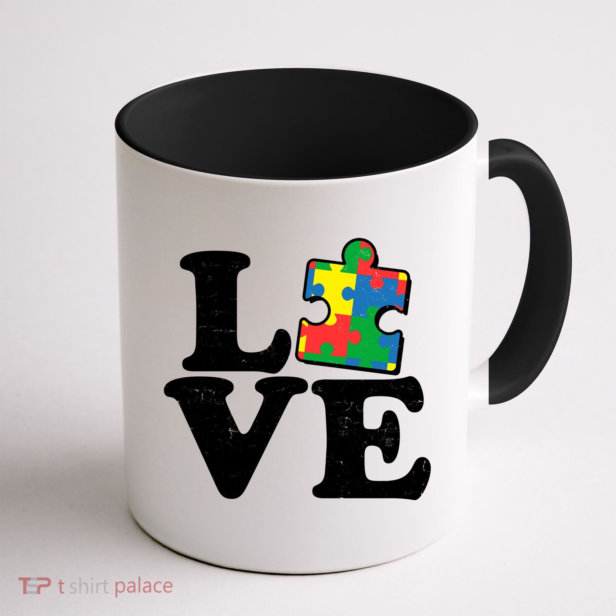 Autism Love Puzzle Piece Coffee Mug