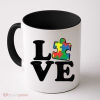 Autism Love Puzzle Piece Coffee Mug thumb 0