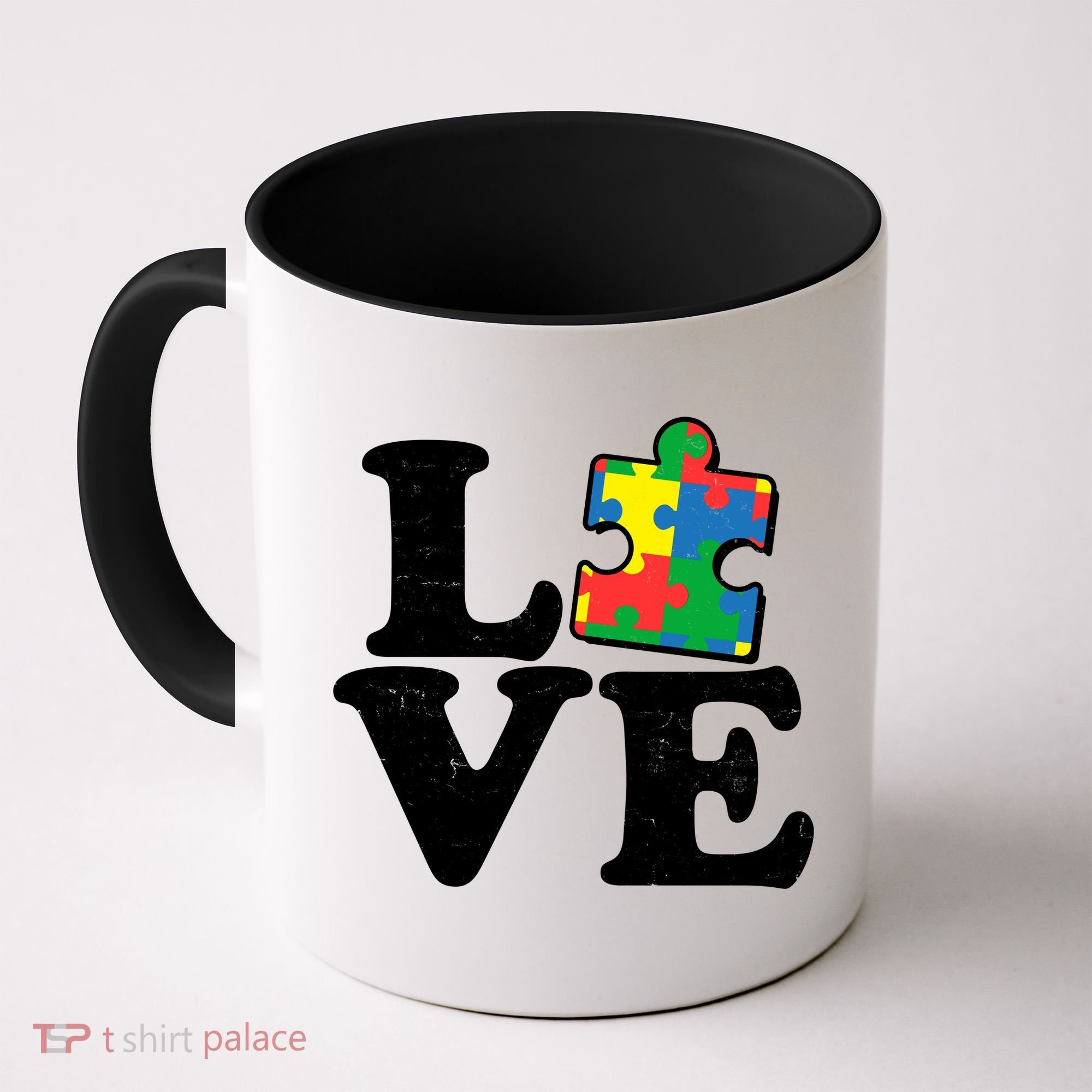 Autism Love Puzzle Piece Coffee Mug
