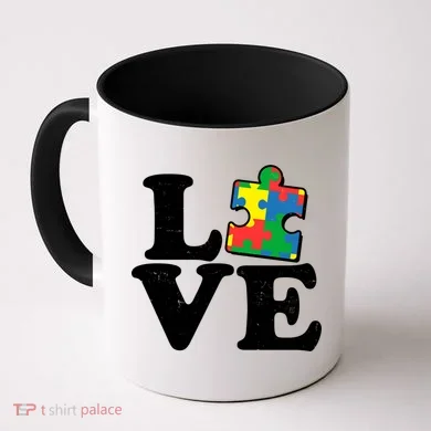 Autism Love Puzzle Piece Coffee Mug