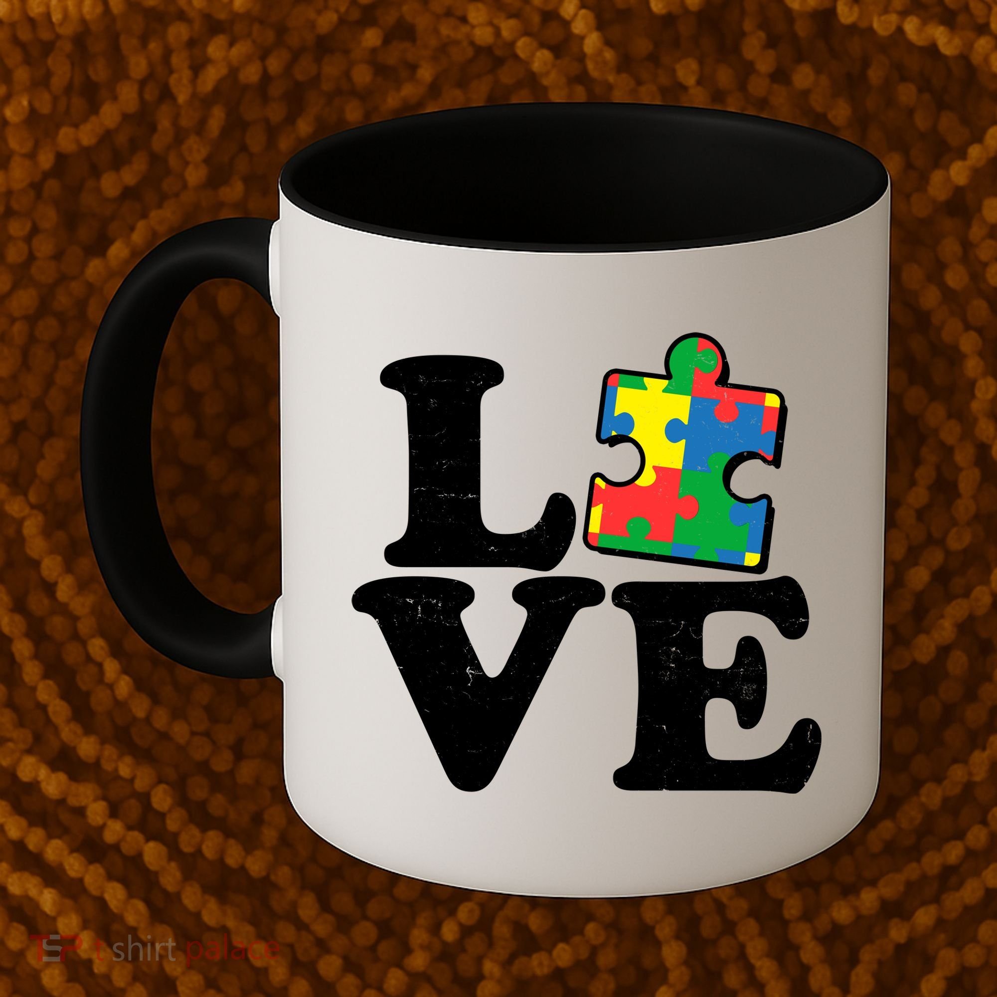 Autism Love Puzzle Piece Coffee Mug