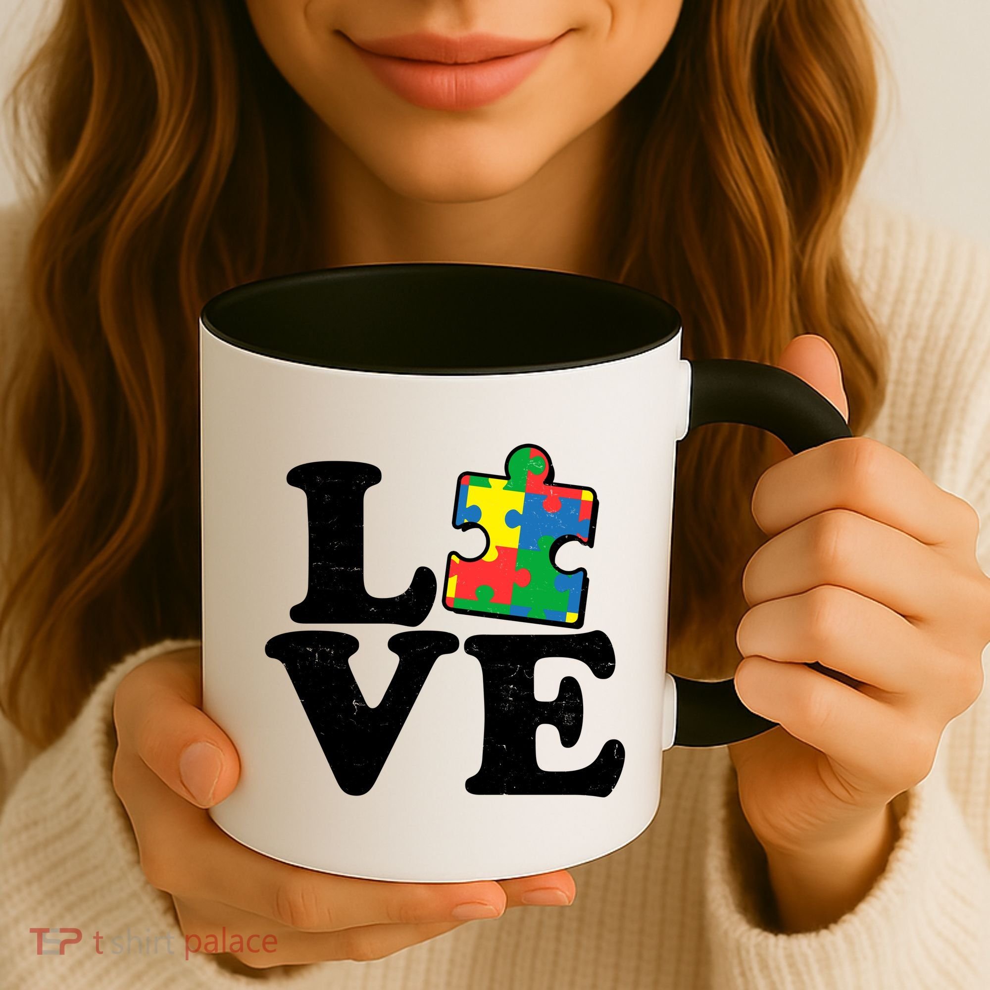 Autism Love Puzzle Piece Coffee Mug