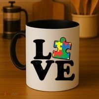 Autism Love Puzzle Piece Coffee Mug thumb 4
