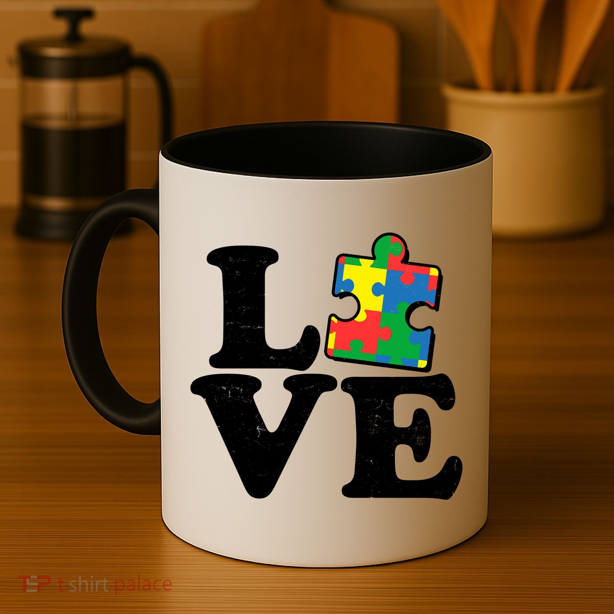 Autism Love Puzzle Piece Coffee Mug