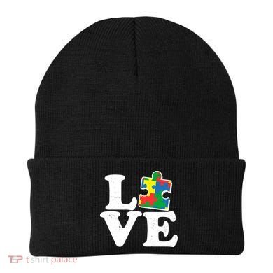 Autism Love Puzzle Piece Beanie