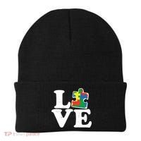 Autism Love Puzzle Piece Beanie thumb 0