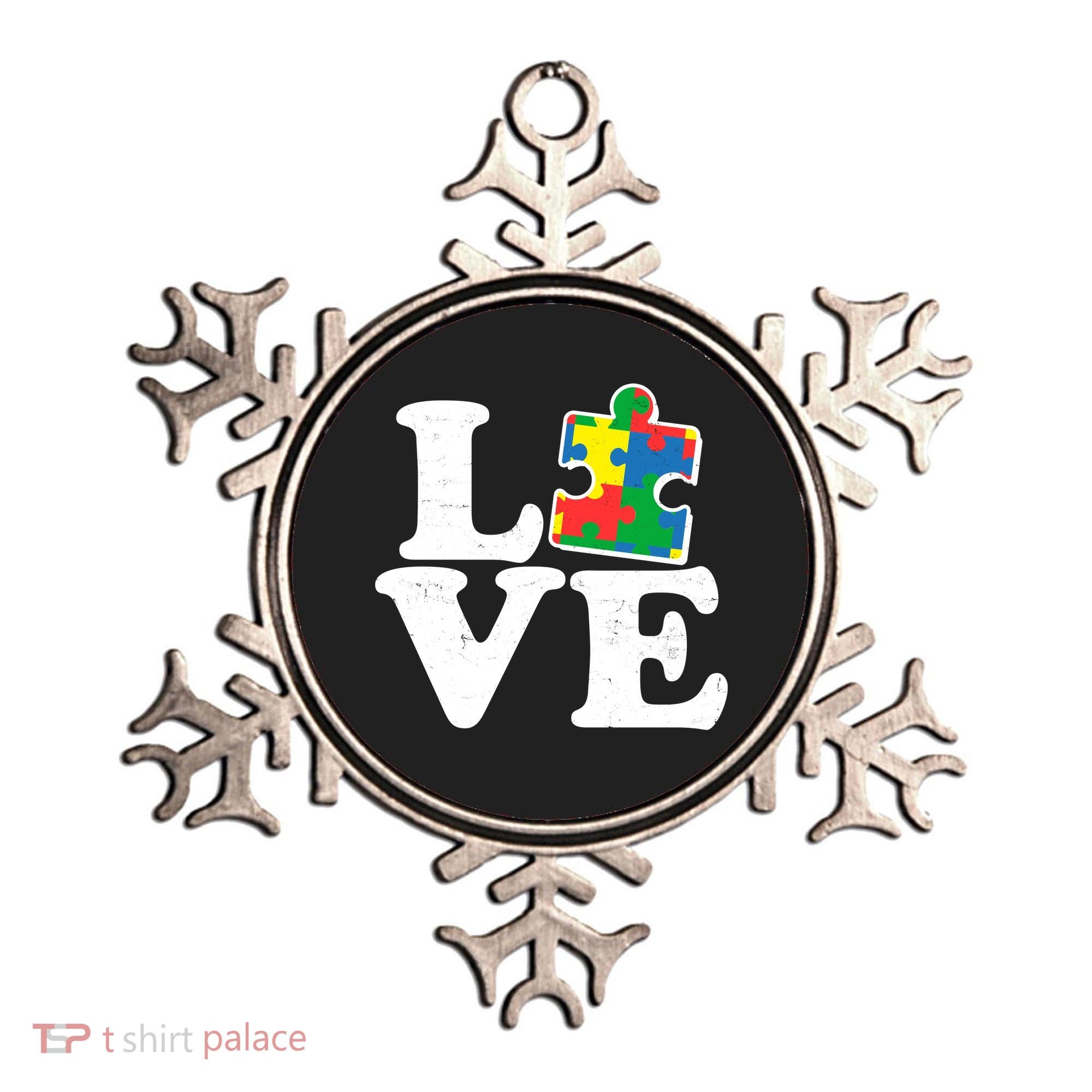 Autism Love Puzzle Piece Ornament