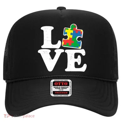 Autism Love Puzzle Piece Hat