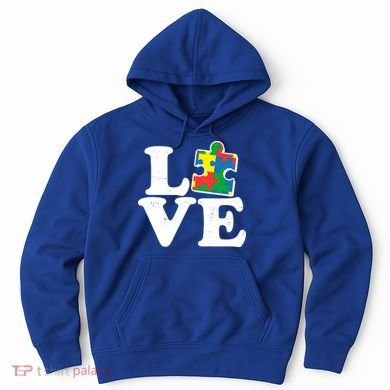 Autism Love Puzzle Piece Hoodie