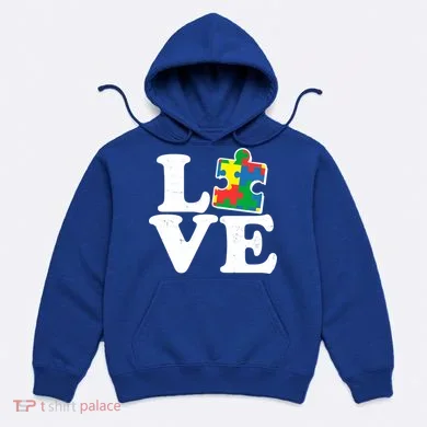 Autism Love Puzzle Piece Hoodie