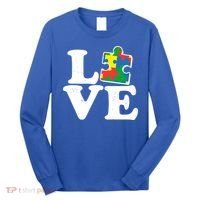 Autism Love Puzzle Piece Long Sleeve Shirt thumb 0