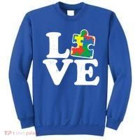 Autism Love Puzzle Piece Sweatshirt thumb 0