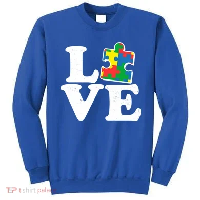 Autism Love Puzzle Piece Sweatshirt