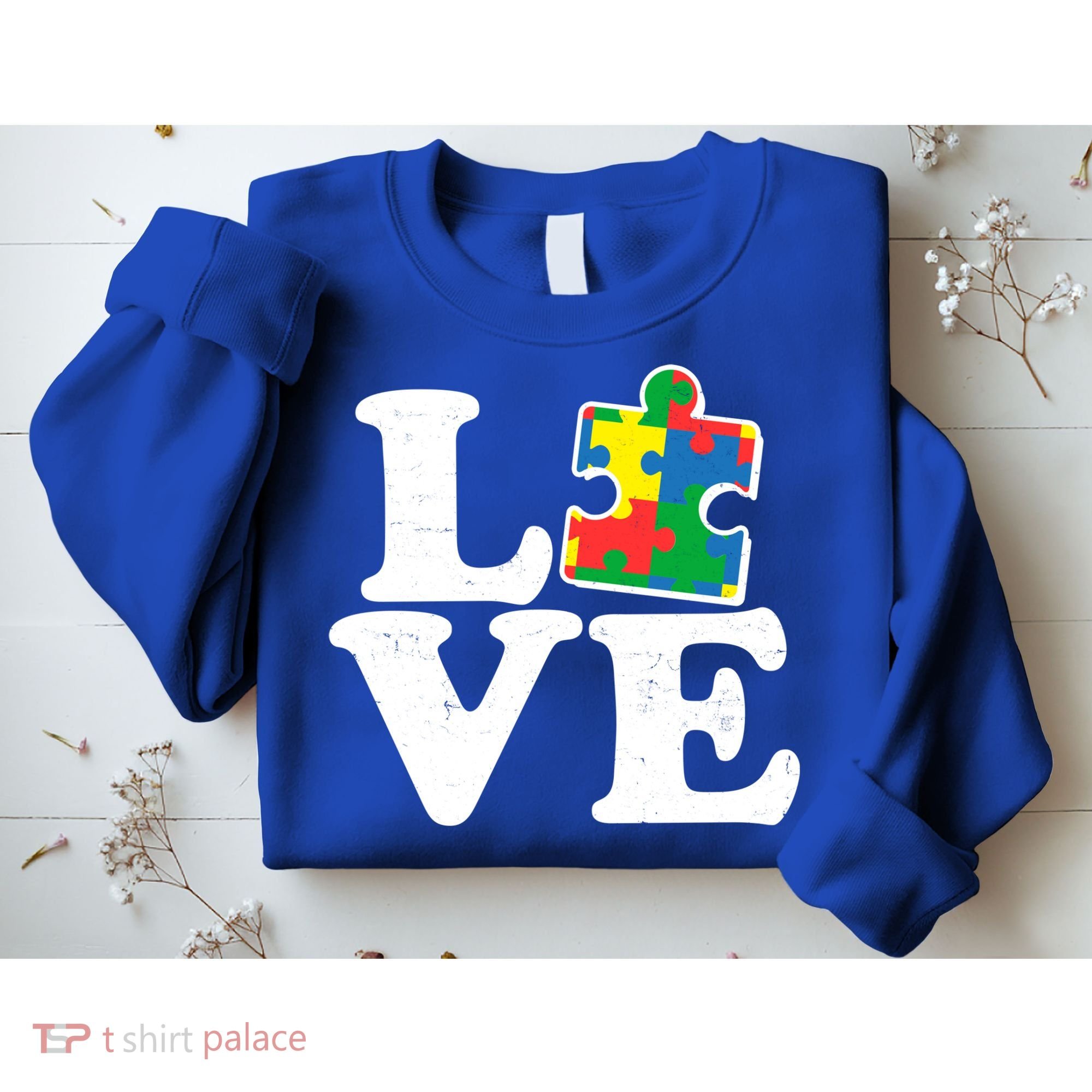 Autism Love Puzzle Piece Sweatshirt