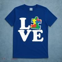 Autism Love Puzzle Piece T-Shirt thumb 5