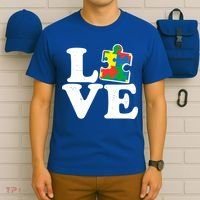 Autism Love Puzzle Piece T-Shirt thumb 6