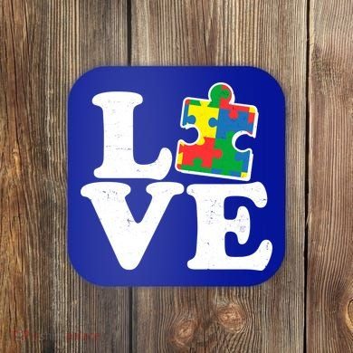 Autism Love Puzzle Piece Coaster