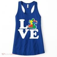 Autism Love Puzzle Piece Women's Tank Top thumb 0