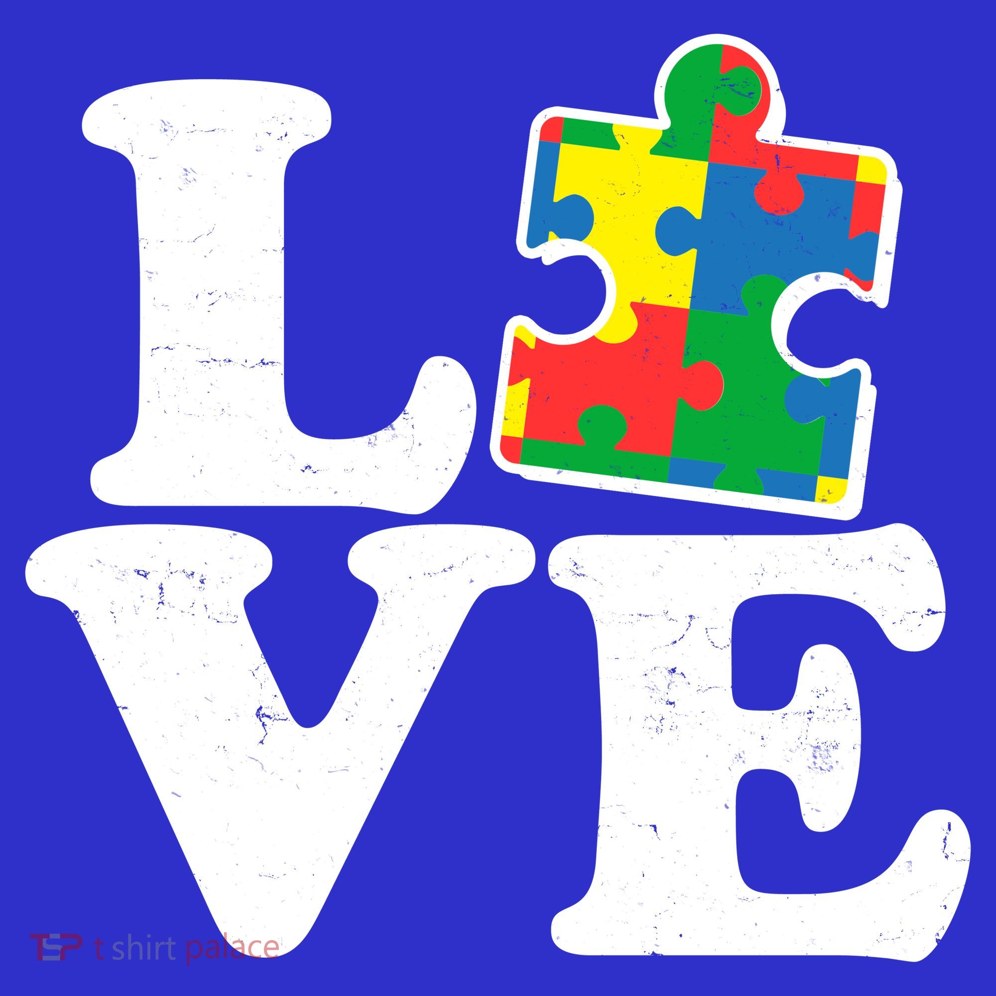 Autism Love Puzzle Piece Women's Tank Top