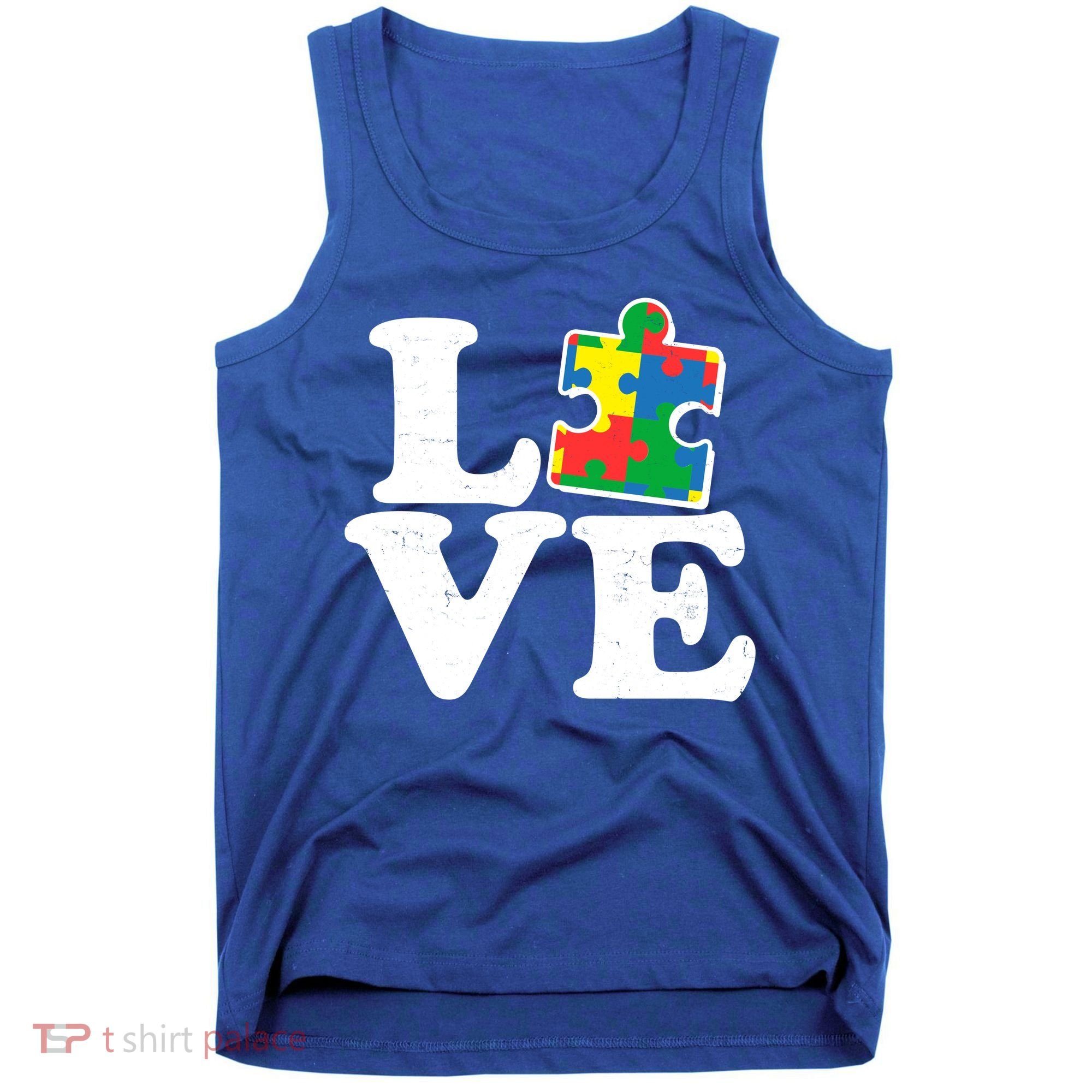 Autism Love Puzzle Piece Tank Top